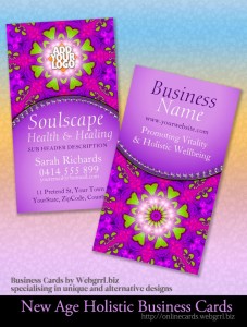 Soulscape Health & Healing New Age Business Card