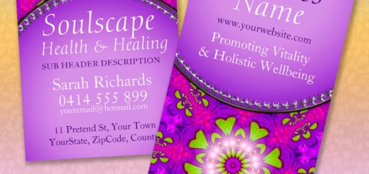 Soulscape Health & Healing New Age Business Card