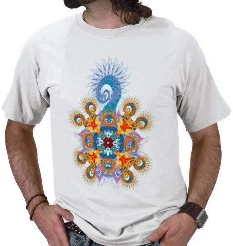 Fractal Ganesh Light T-Shirt