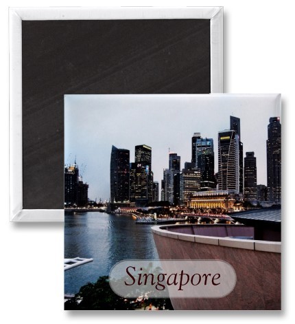 Skyscraper Views : Singapore Fridge Magnet