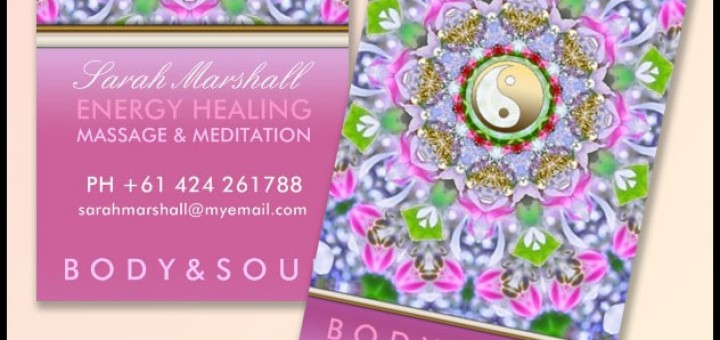 Energy Healing Business Cards