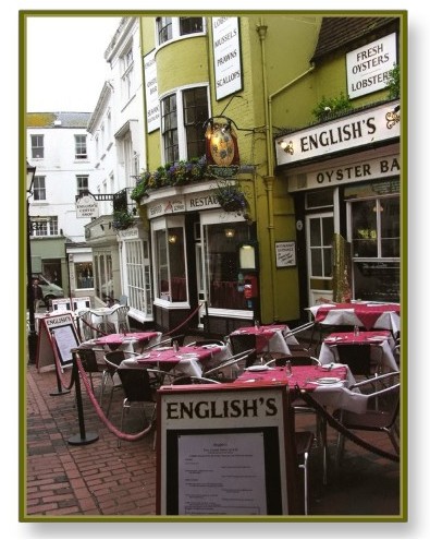 English Eatery Alley, Brighton (UK) Postcard