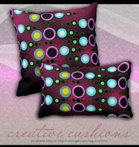 Funky Modern Dots Pattern Jumbo Cushion / Pillow by webgrrl