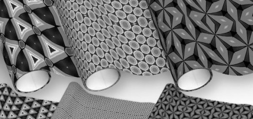 Black and White geometric pattern wrapping paper