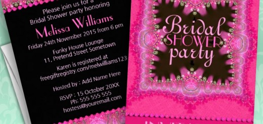 Pink Bohemian Princess Bridal Shower Invitations