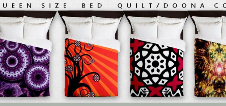 Queens size bed quilt doona covers by webgrrl