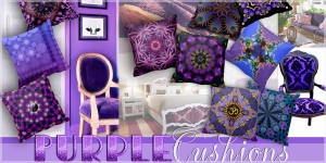 10 purple cushions / throw pillows by webgrrl