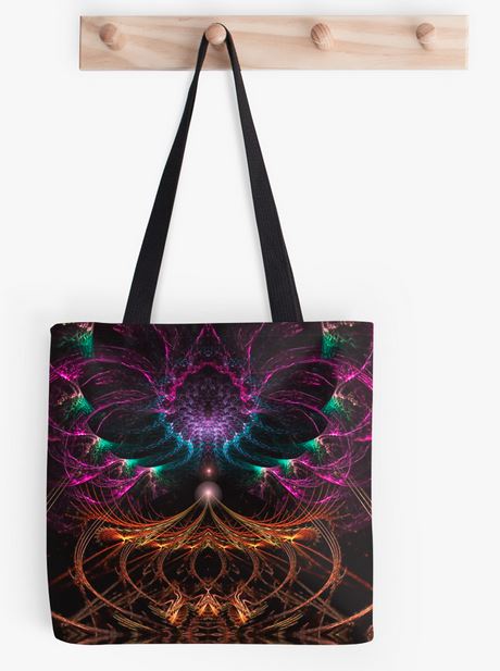 psychedelic-fractal-circus-totebags-redbubble