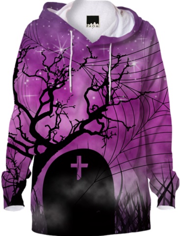 halloween-night-graveyard-silhouette-hoodie