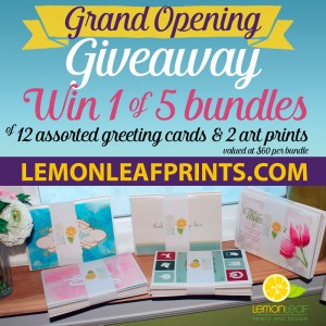 Win 1 of 5 bundles of greeting cards