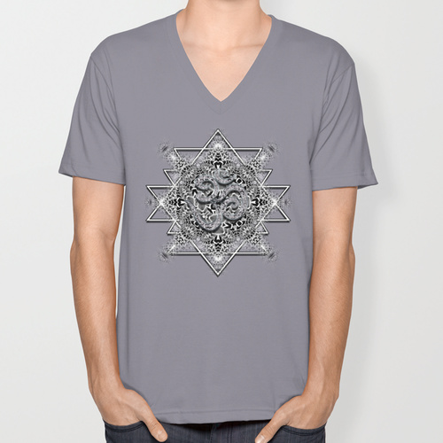 om-geometry-black-white-tribal_t-shirt-vneck