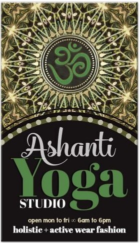 OM Ashanti Yoga Studio Business Card