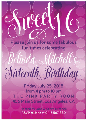 pink-bubbles-sweet-16-birthday-party-invitation