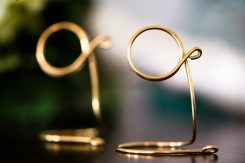 Brass Table Number Holders, Wedding Reception, Formal Events - set of 4