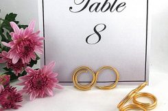Infinity Table Number Holder, Wedding Table Number Stand, Set of 6